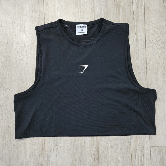 Gymshark Cropped Training Tank, XS, Black - Picture 1 of 6